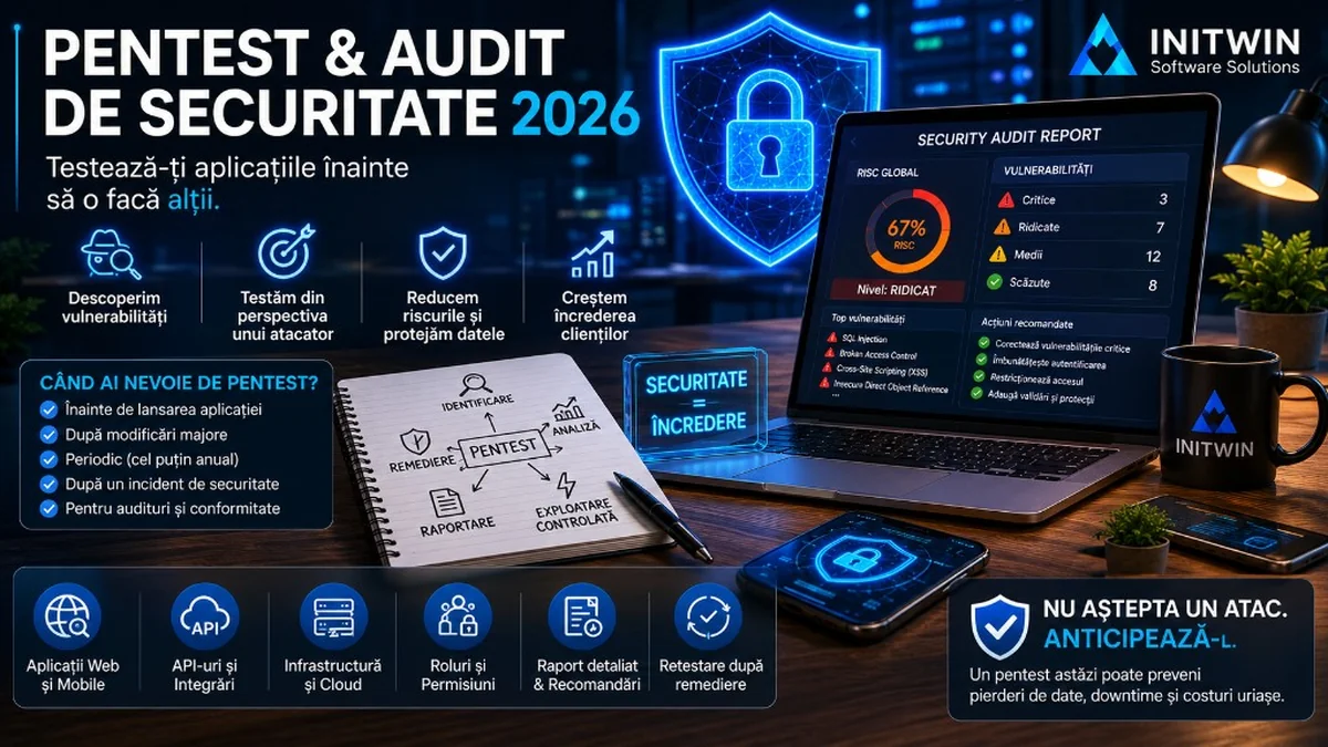 Pentest și audit de securitate: când și de ce ar trebui orice firmă să-și testeze aplicațiile